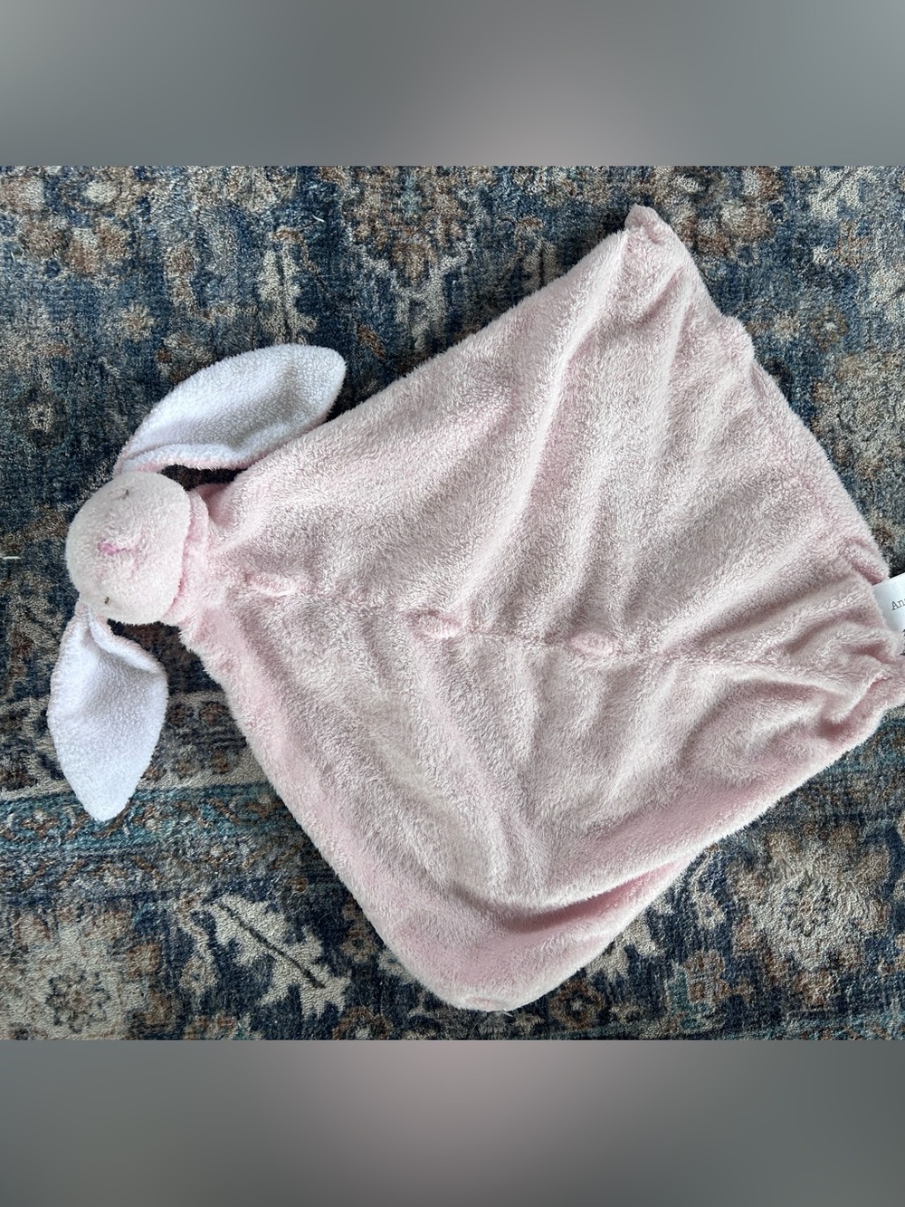 Angel dear Plush Pink Bunny Lovey Blanket